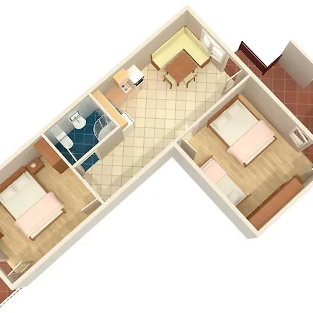 شقة Family Friendly Seaside Nevidjane, Pasman - 325 Neviđane