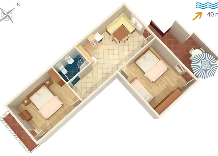 Appartamento Family Friendly Seaside Nevidjane, Pasman - 325 Neviđane